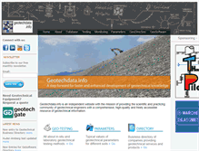 Tablet Screenshot of geotechdata.info